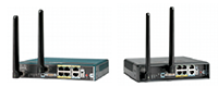 写真2　Cisco IOxに対応した製品819 ISR。左が標準タイプの819G、右が強化タイプの819HG。819HGは、周囲温度などが苛酷な環境や、低電力消費が必要となる環境などでも利用できる。