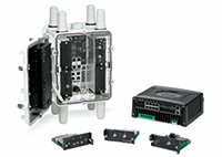 写真3　屋外用Connected Grid RouterのCGR 1240（左）と、屋内用Connec-ted Grid Router CGR 1120（右）