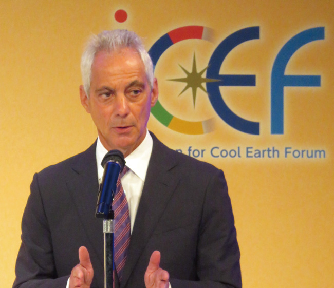 写真3 ラーム・エマニュエル駐日米国大使による講演