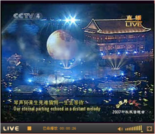 図2　CNTV専用プレーヤーの画面（CCTVRegOcx）
