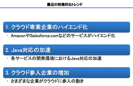 図1　最近のクラウドの特徴的な3つのトレンド