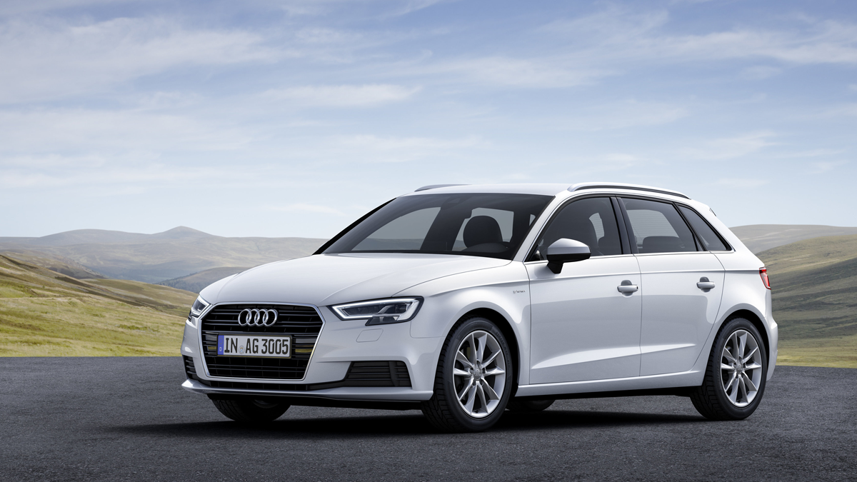 図　Audi A3 Sportback g-tron。天然ガスを燃料としておよそ400km走行する