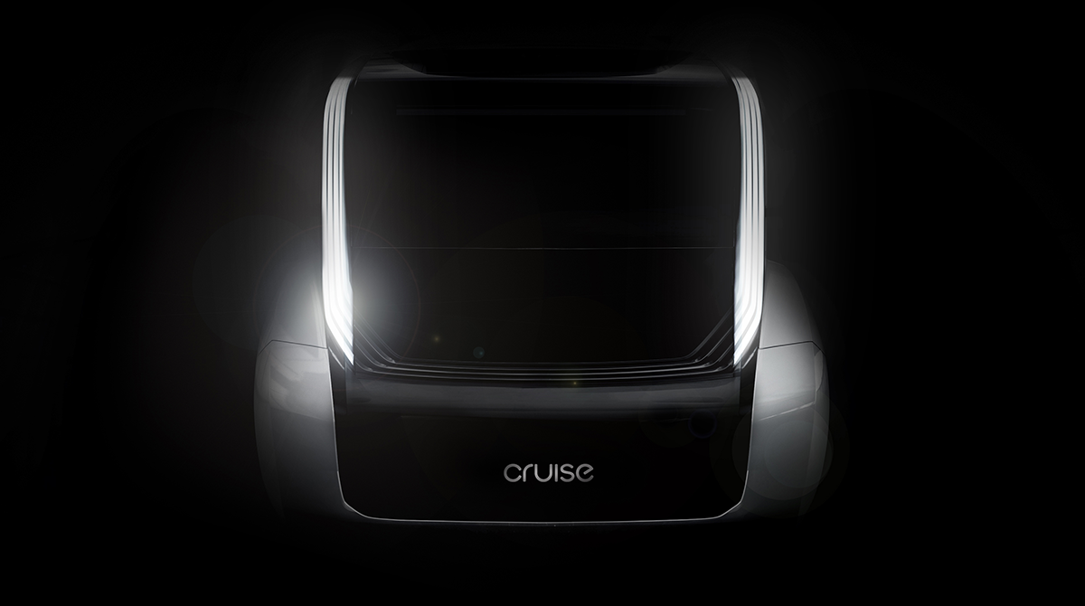 図　GM Cruiseの無人自動運転乗り合いサービス専用車のイメージ